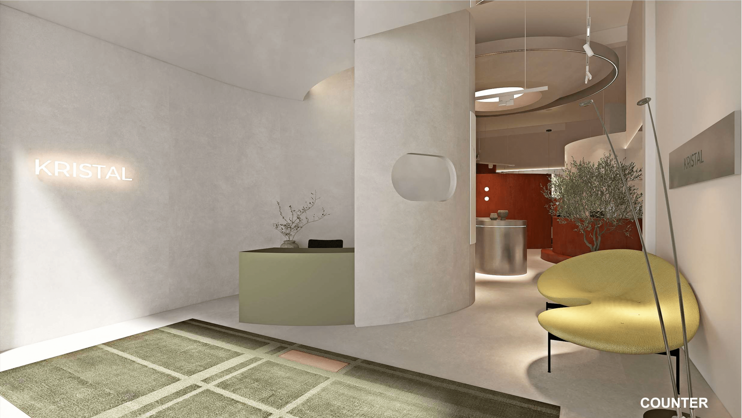 kristal luxury leather care bag spa and repair service store front desk counter