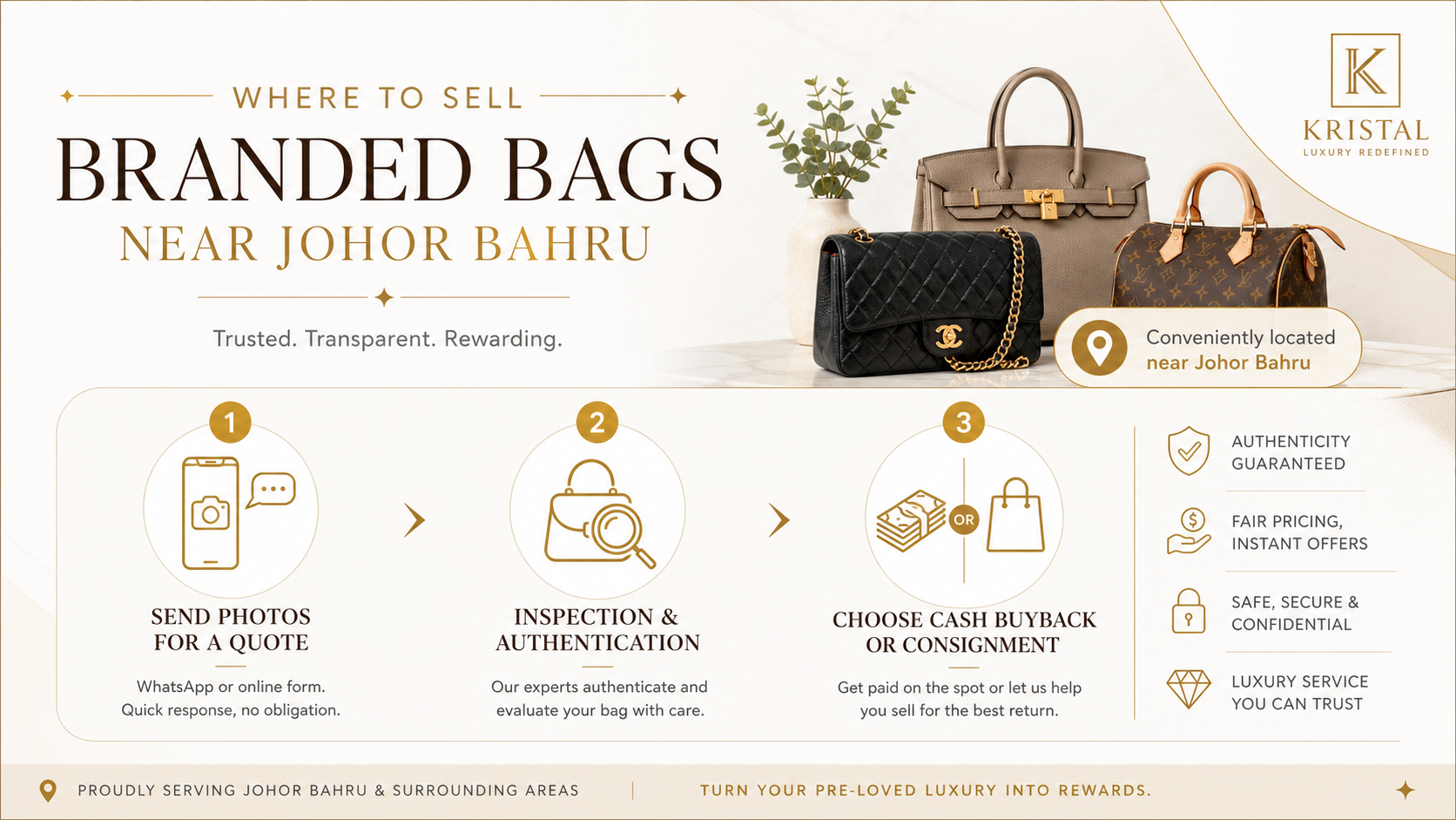 Luxury handbag resale featured image for Johor Bahru sellers