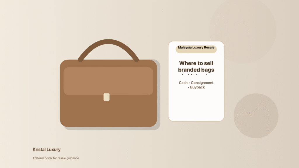 Luxury handbag editorial cover for Malaysia resale guidance
