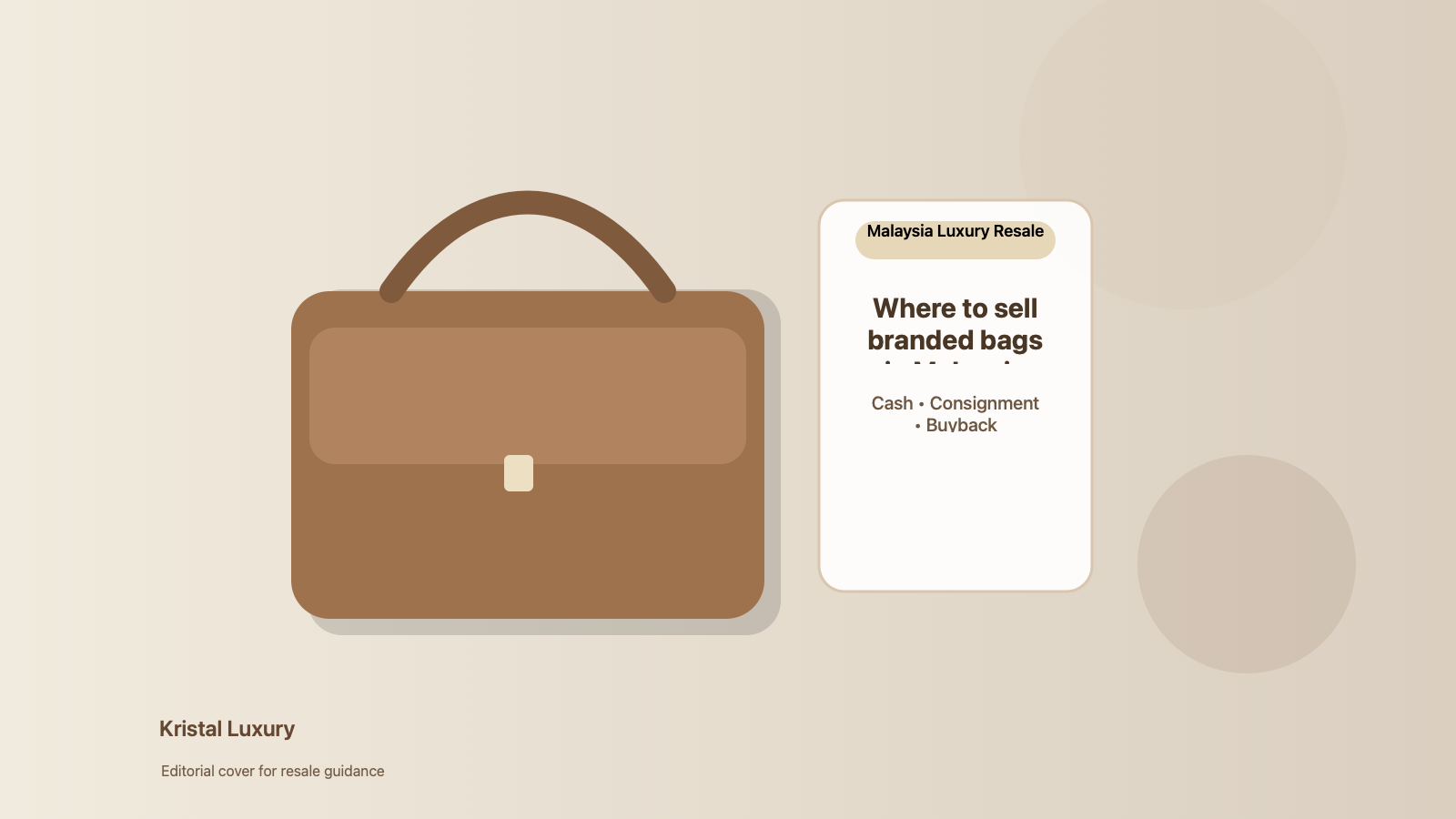Luxury handbag editorial cover for Malaysia resale guidance