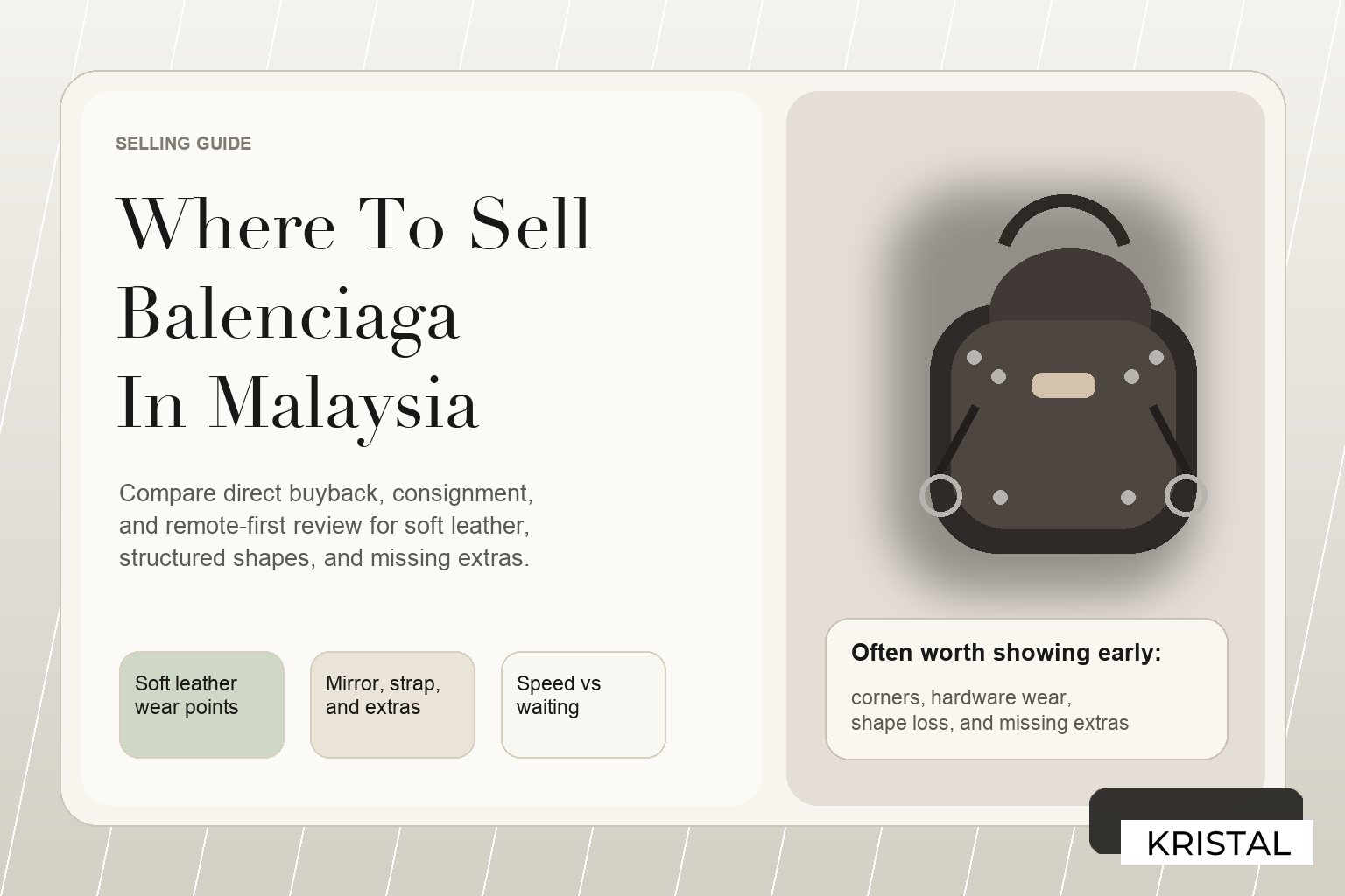 Editorial featured image for selling Balenciaga bags in Malaysia