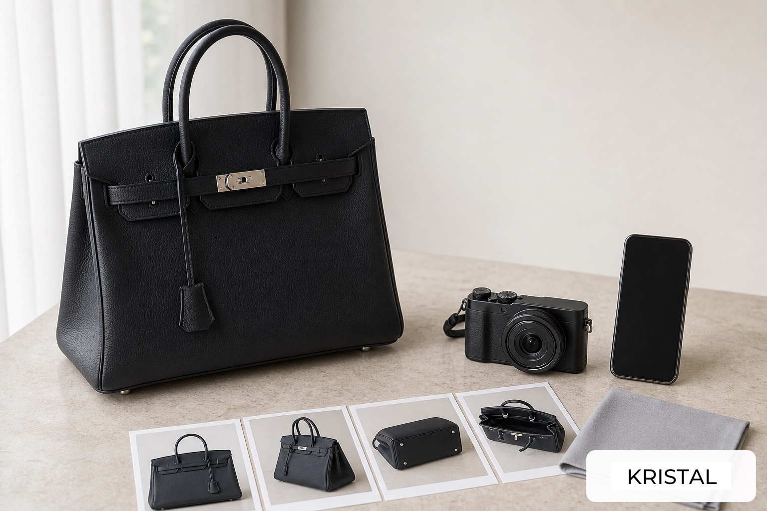 Photorealistic editorial handbag visual for the luxury-bag-photo-checklist-malaysia guide