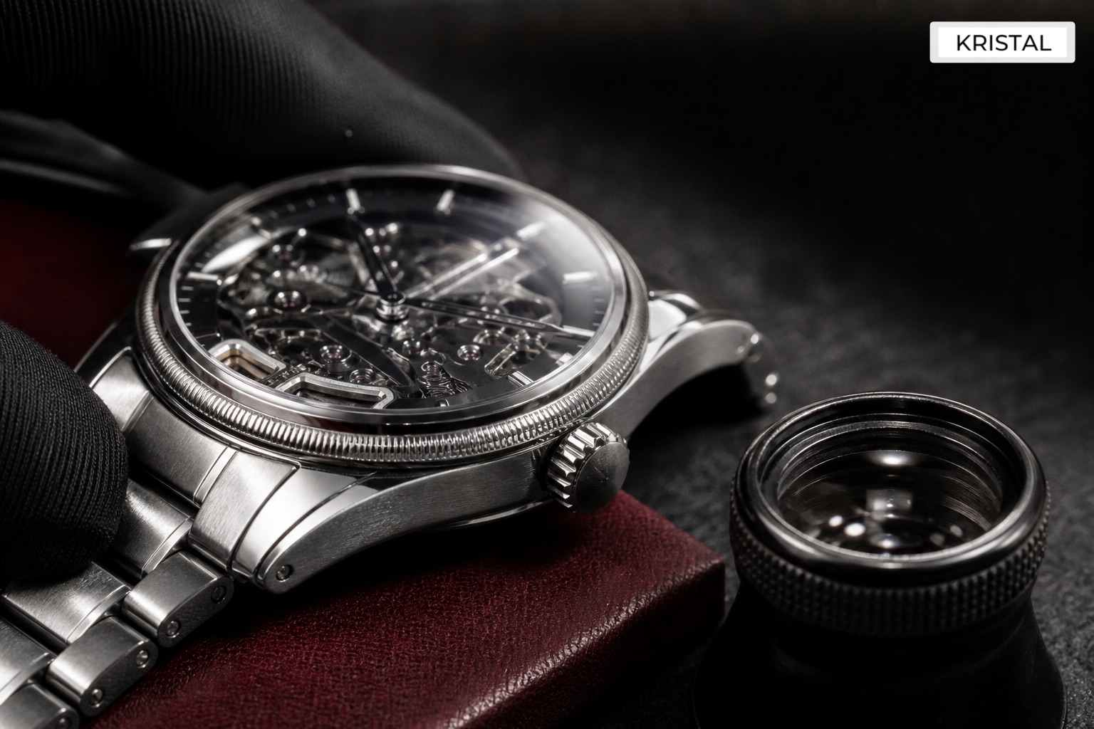 Editorial inline image showing luxury watch inspection details for valuation in Malaysia