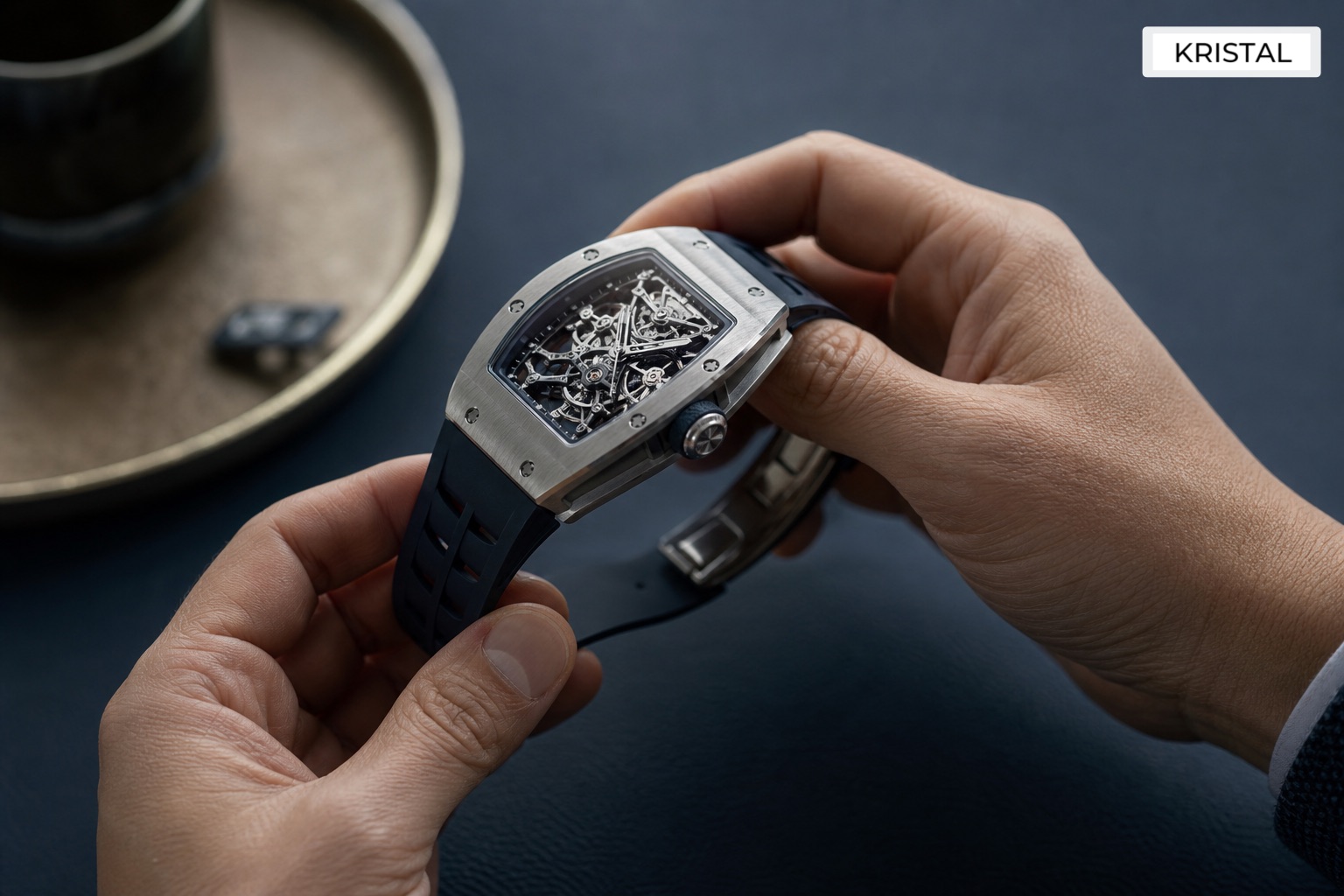 Editorial inline image showing Richard Mille seller preparation before a quote