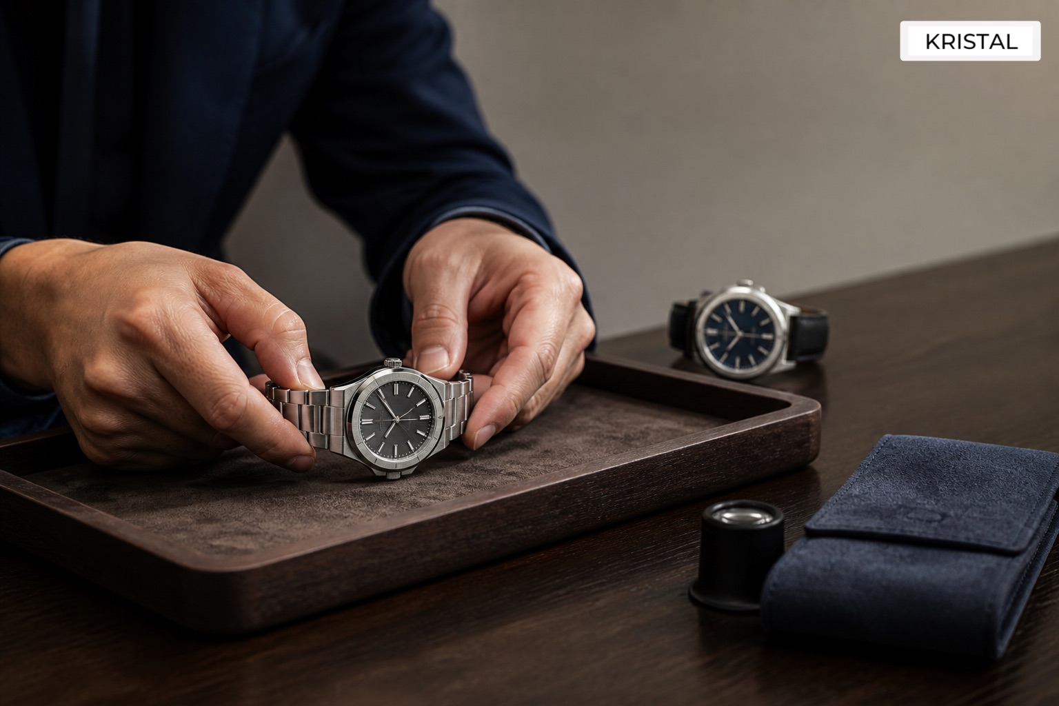 Editorial inline image showing a luxury watch trade-in planning setup with current watch details, replacement shortlist, and net top-up comparison notes in Malaysia